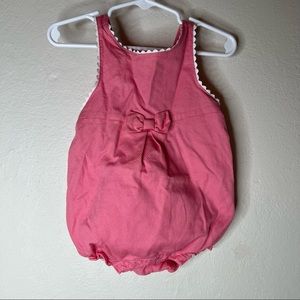 Janie and Jack Pink Girl Ruffle Bubble 6-12 months